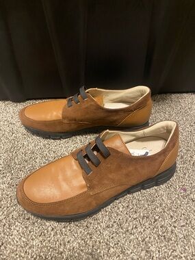 Amalfi Two-Tone Brown Leather & Suede Athletic Loafers